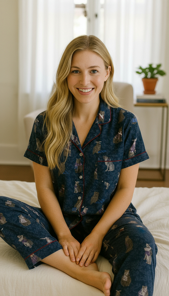 NOCHE EN EL BOSQUE Pantalon Manga Corta