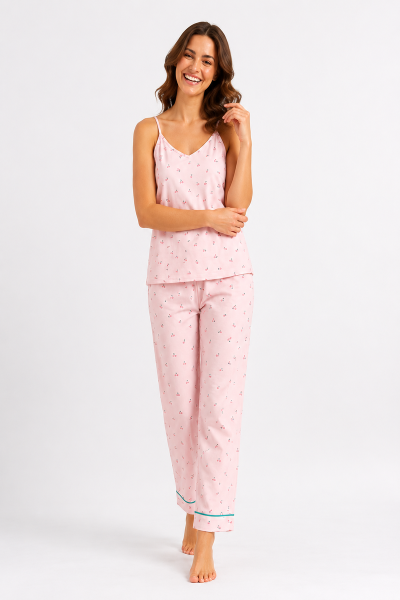 CHERRY ROSA  Pantalón Tiras