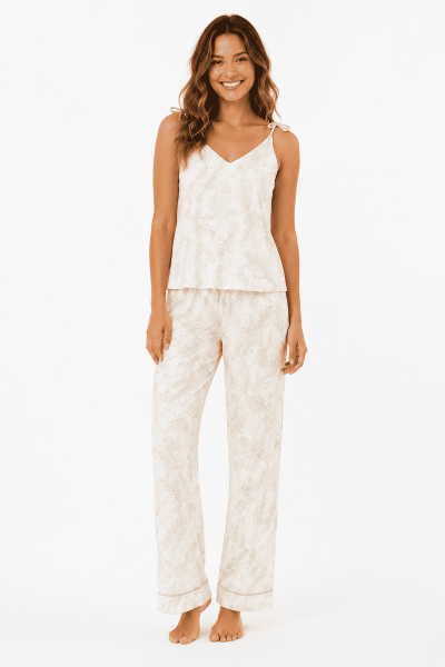 HOJARASCA BEIGE  Pantalón Tiras